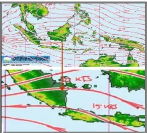 Gambar 2.6 Arah Angin di  Kabupaten Lampung Timur