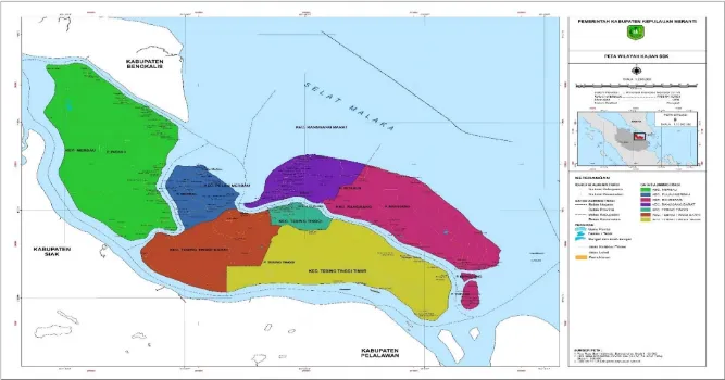 Gambar 2. 2 Peta Administrasi Kabupaten Kepulauan Meranti 