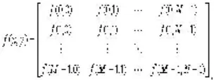 Gambar 2.7 Basis Fungsi dari 2D- DCT Matriks 8 x 8 Setiap basis matriks dikarakteristikan oleh fungsi frekuensi spasial horizontal dan vertical.Dalam konteks citra, hal ini menunjukan tingkat signifikasi secara perceptual, artinya basis fungsi dengan freku