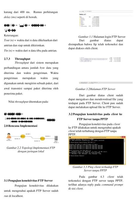 Gambar 3.1 Halaman login FTP Server 