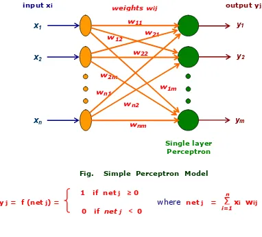 Fig.    Simple  Perceptron  Model 