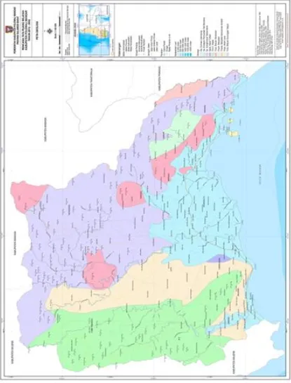 Gambar  2.2 Peta Geologi  Kabupaten Polewali Mandar 