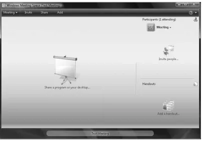 Figure 1.8 Creating a Meeting