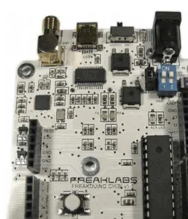 Figure 3-3. FreakLabs’ Freakduino-Chibi wireless Arduino clone.  
