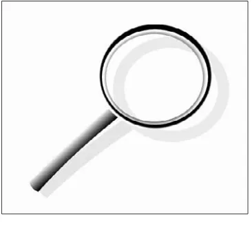 FIGURE 1.17A Zoom tool may become a more appealing and familiar tool when it looks like a magnifying glass and