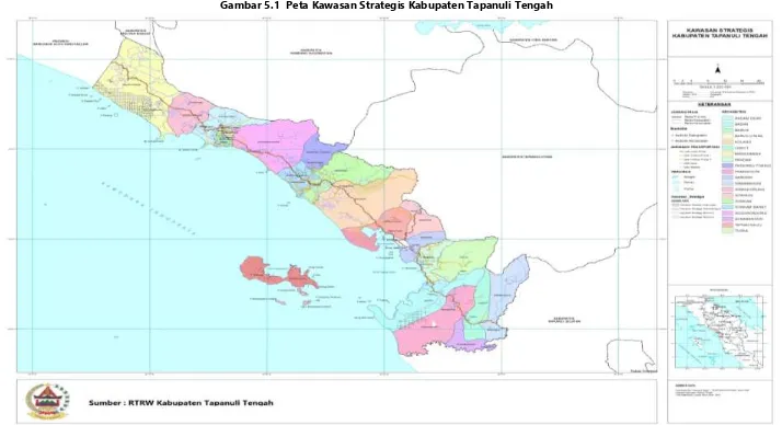 Gambar 5.1  Peta Kawasan Strategis Kabupaten Tapanuli Tengah 