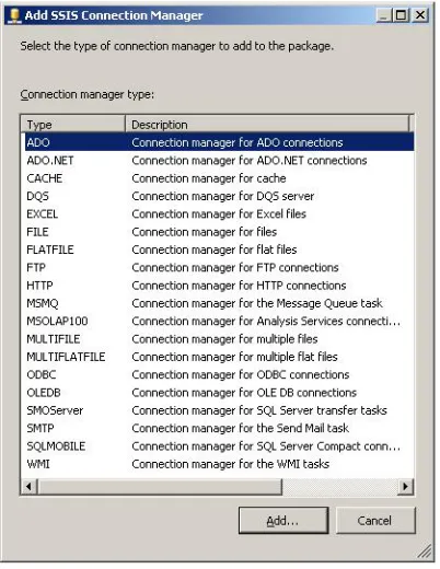 FIguRE 2-5 Connection managers.