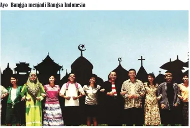 Gambar 4.1 Kebersamaan antar masyarakat memperkokoh Negara Kesatuan Republik Indonesia 