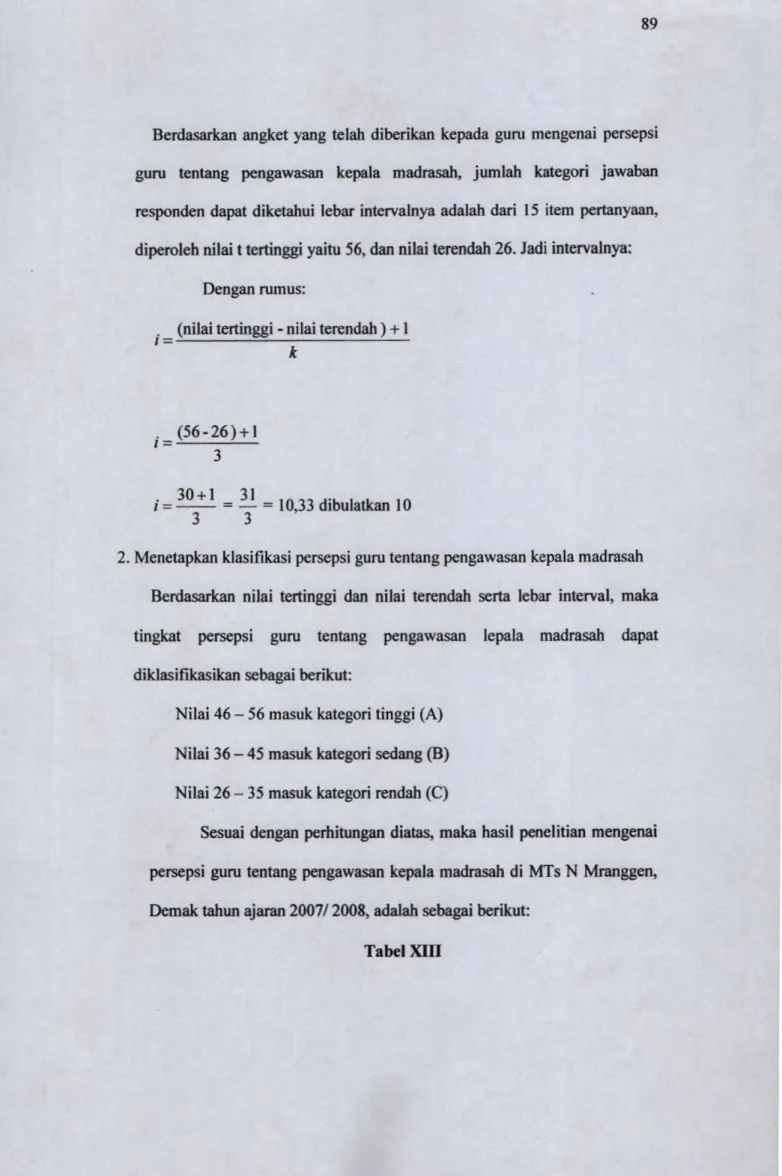 Tabel XIII