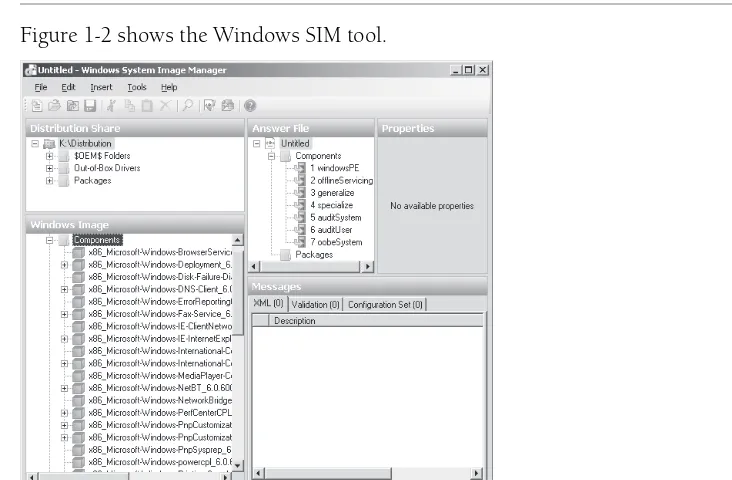 Figure 1-2 shows the Windows SIM tool.