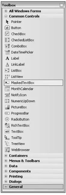 Figure 2-9Working with Visual Basic 2005