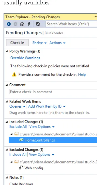 FIGURE 3-11That said, there are two changes that are specifi c to Visual Studio 2013 that will make it easier for 