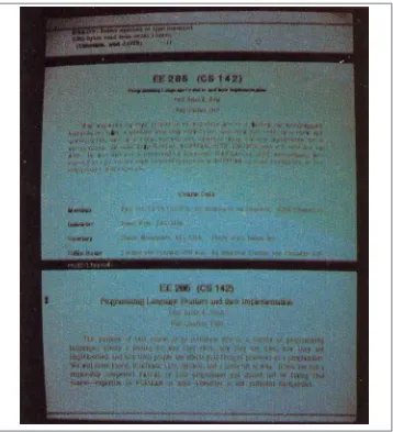 Figure 1-9. A “screenshot” (Polaroid[!]) of Bravo. The bottom window is being used tomake a form in the top window