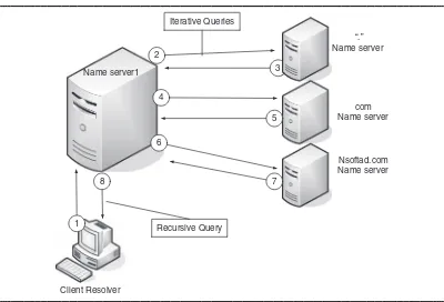 Figure 1.3 The Iterative and Recursive Query Process