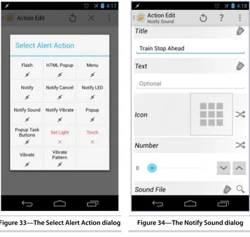 Figure 33—The Select Alert Action dialog