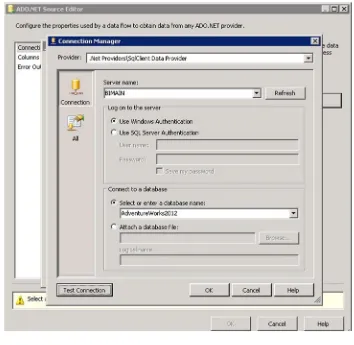 Figure 1-21. SSIS Connection Manager data access mode settings