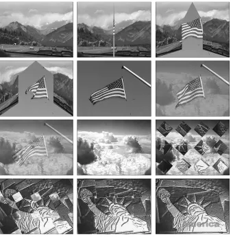 Figure 1-1: Frames from the Welcome to America video clip