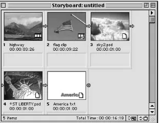 Figure 1-4: Using a Storyboard can help in your pre-production planning.