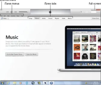 Figure 5-2: Start adding music from the iTunes Store or your hard drive.