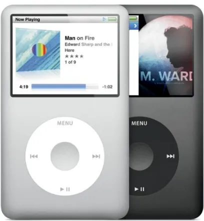 Figure 1-4: iPod classic can hold 40, 000 songs.