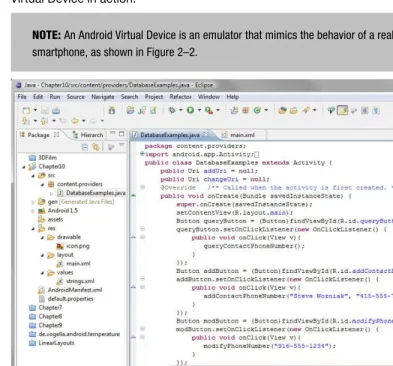 Figure 2–1. The Eclipse IDE 
