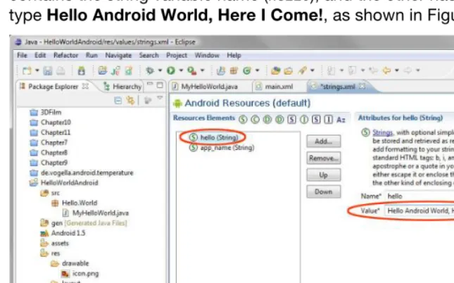 Figure 4–12. The updated XML code 