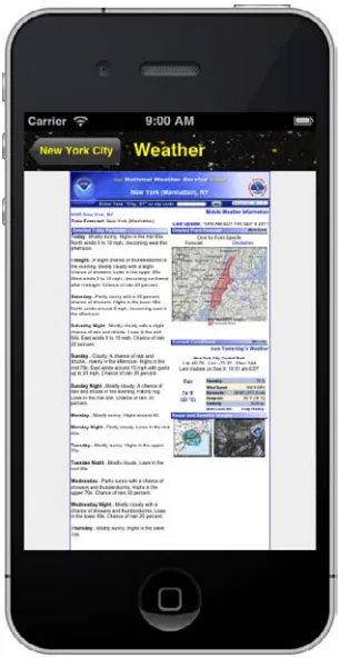 Figure 4-4: The weather in New York.