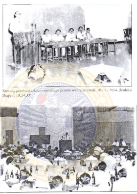 Gambar 2.1 Sosialisasi Pemilihan Umum di Kota Surabaya tah un 1954 