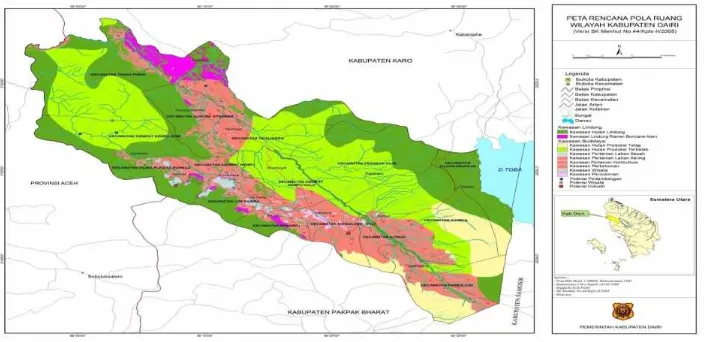 Gambar. 5.2. Peta Rencana Struktur Ruang Wilayah Pengembangan Kabupaten Dai