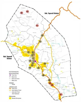 Gambar 7.3. Peta Lokasi kawasan kumuh di Kota Padangsidimpuan, 2015
