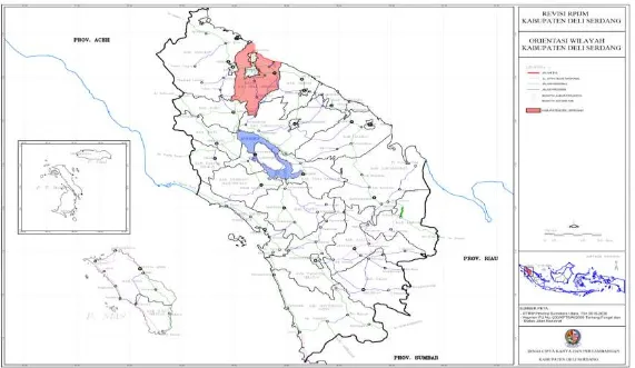 Gambar 4.1. Peta Orientasi Kabupaten Deli Serdang 