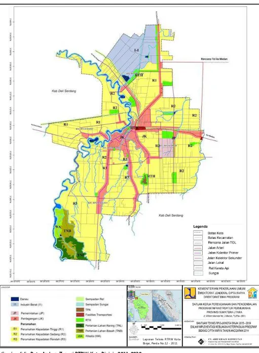 Gambar 5.5. Peta Arahan Zonasi RTRW Kota Binjai,  2011-2030 