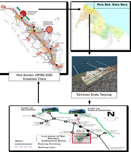 Gambar 3.2 Peta KEK Wilayah Provinsi Sumatera Utara 