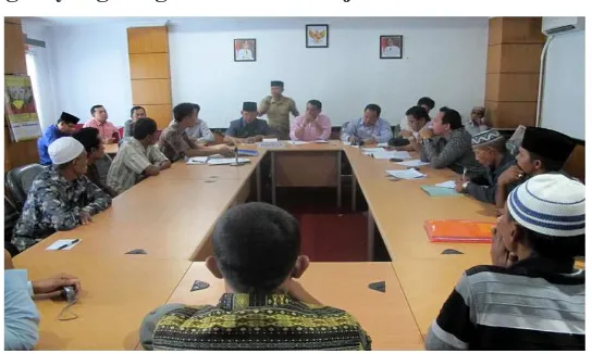 Gambar 6.5 Musyawarah Anggota DPRD dengan kelompok tani di Rokan Hilir Riau.