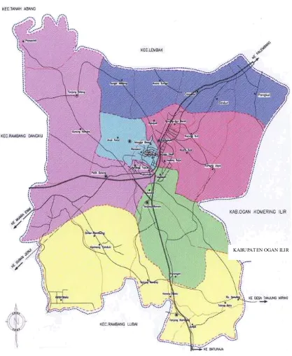 Gambar 4.1 Peta Administratif Kota Prabumulih