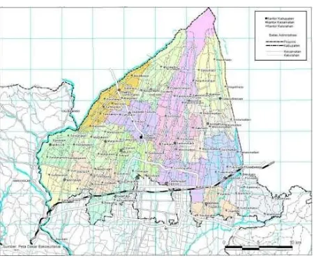 Gambar 4. 2 Peta Administratif Kabupaten Sleman 