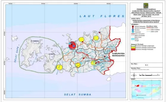 Gambar 5.1 Peta Penetapan Kawasan Strategis Kab. Manggarai Barat 