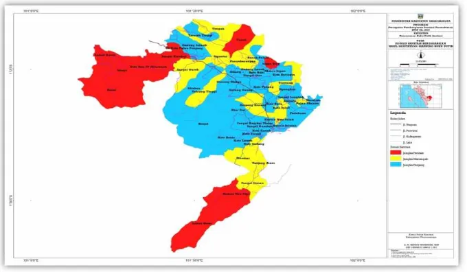 Gambar 3-2 Peta Zonasi Sanitasi Berdasarkan Hasil Sanitation Mapping BPS