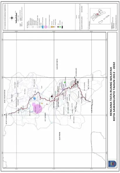Gambar 3. 1 peta Rencana Sistem Jaringan jalan Kota Sawahlunto 2032