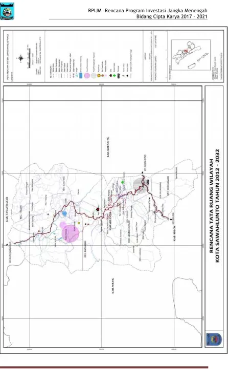 Gambar 3. 3 peta Rencana Sistem Jaringan Listrik Kota Sawahlunto 2032
