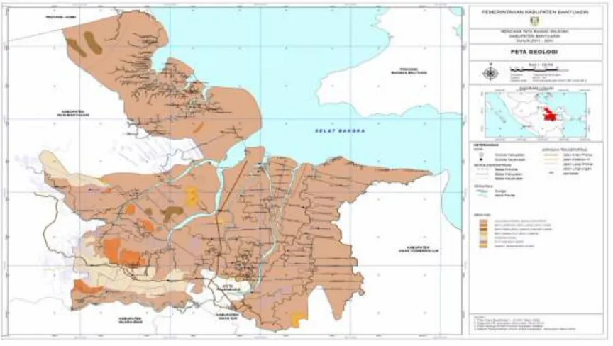Gambar 4.9.Peta Geologi Kabupaten Banyuasin