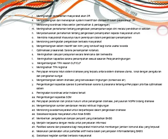 Tabel 5.6 Matriks Strategi Pembangunan Kawasan PrioritasKabupaten Banyuasin