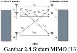 Gambar 2.4 Sistem MIMO [13] 