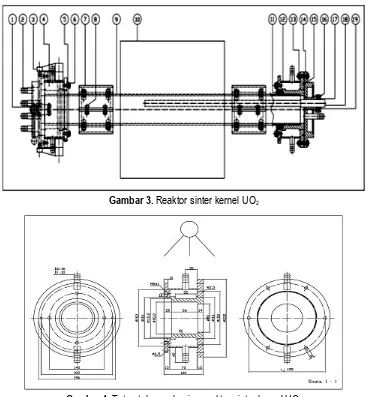 Gambar 4. Tutup tabung alumina reaktor sinter kernel UO2