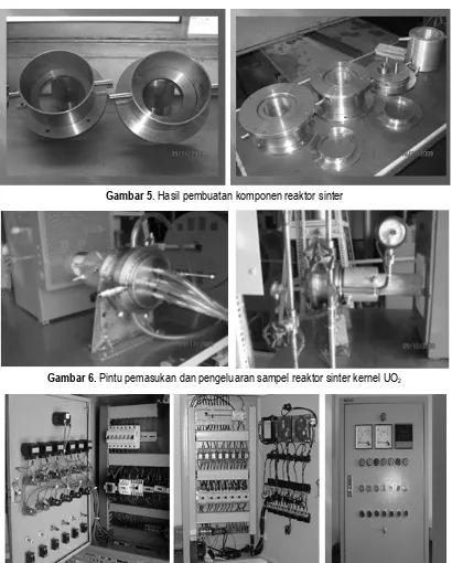 Gambar 5. Hasil pembuatan komponen reaktor sinter