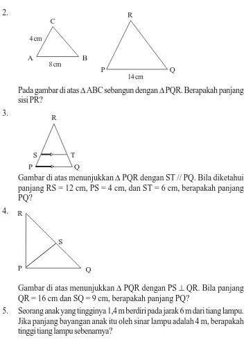 Gambar di atas menunjukkan ∆ PQR dengan PS ⊥ QR. Bila panjangQR = 16 cm dan SQ = 9 cm, berapakah panjang PQ?