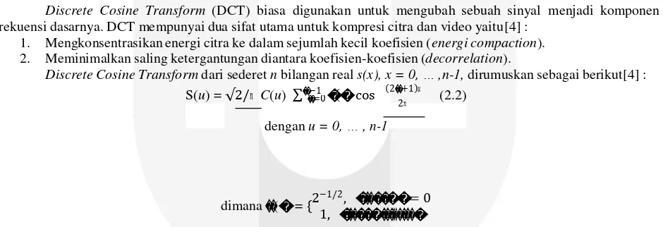 Gambar 8. Delapan Basis Warna Vector untuk DCT n= 8[4]