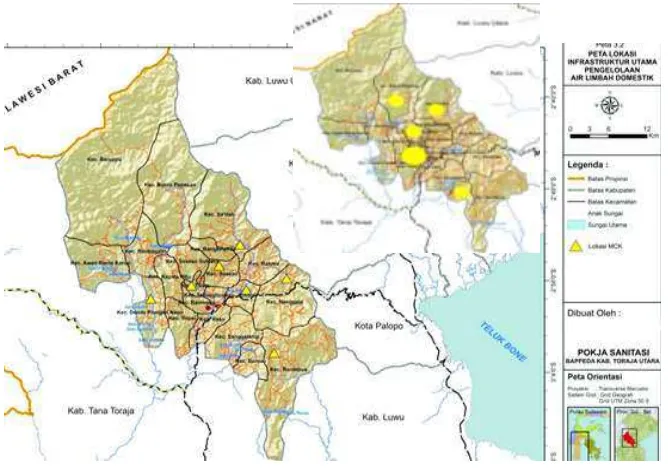 Gambar 8.4 Peta Lokasi Infrastruktur Utama Pengelolaan Air Limbah 