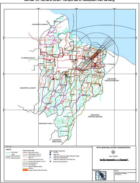 Gambar 5.2. Rencana Sistem Transportasi Di Kabupaten Deli Serdang 