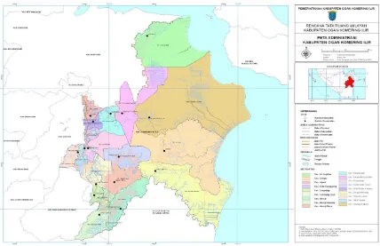 Gambar 2.1 Peta Administratif Kabupaten Ogan Komering Ilir 